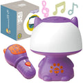 WOOPIE Multifunkciós cicás LED-lámpa Bluetooth hangszóróval és karaoke mikrofonnal – Lila