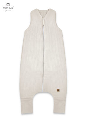 MIMINU Soft FLO bélelt, lábas hálózsák 80/98 cm – Bézs