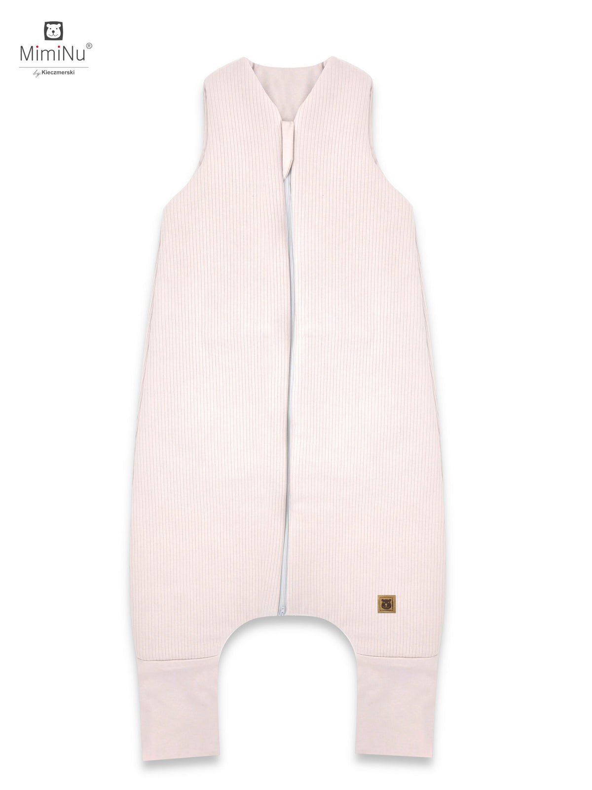 MIMINU Soft FLO bélelt, lábas hálózsák 80/98 cm – Púderrózsaszín