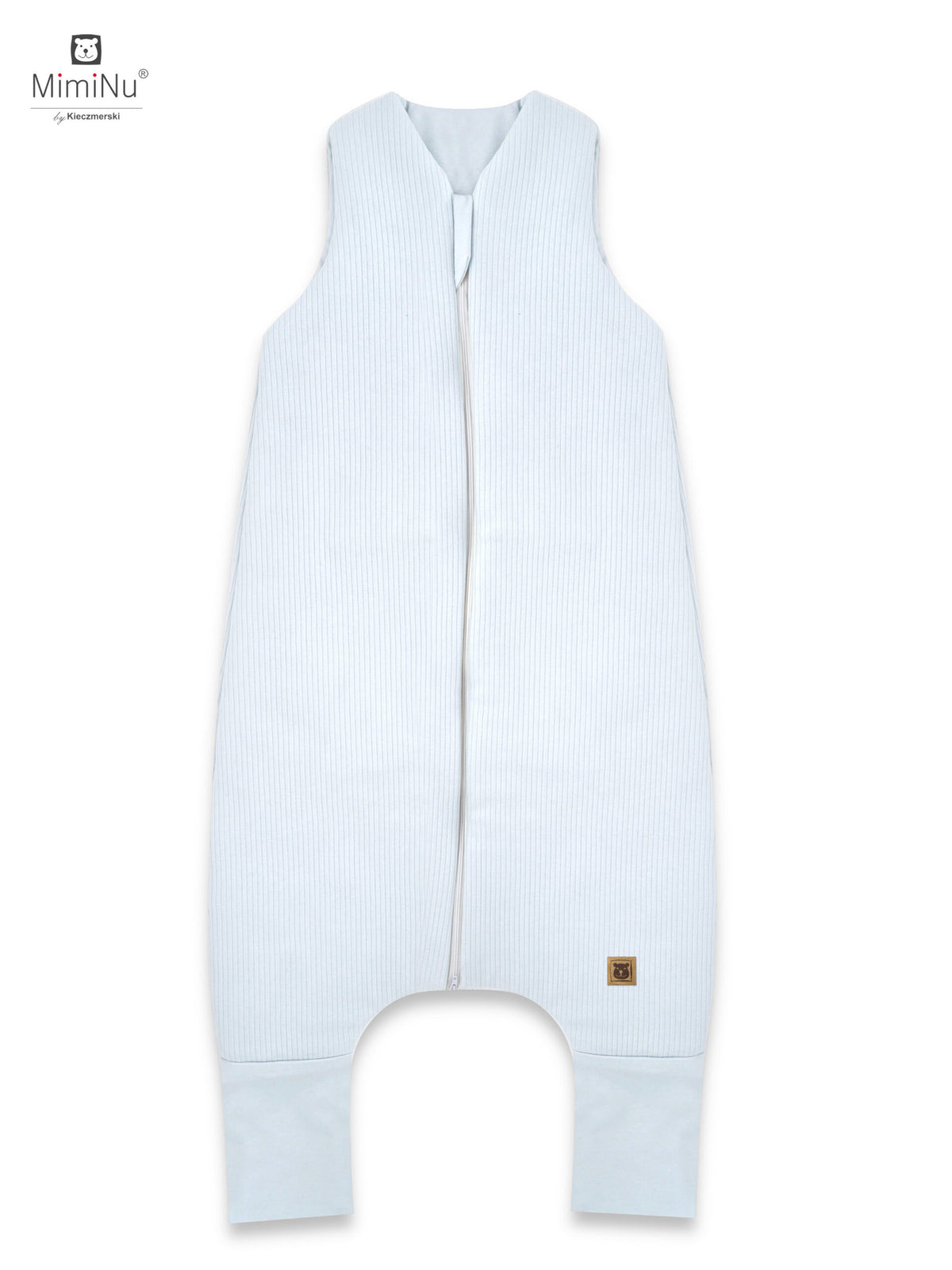 MIMINU Soft FLO bélelt, lábas hálózsák 80/98 cm – Világoskék