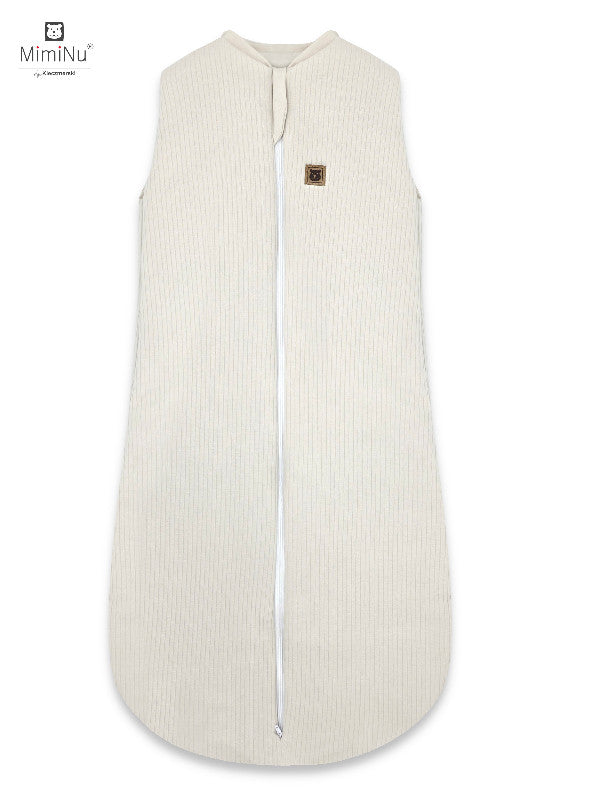 MIMINU Soft Teddy egész éves pamut babahálózsák 62–76 cm – Bézs