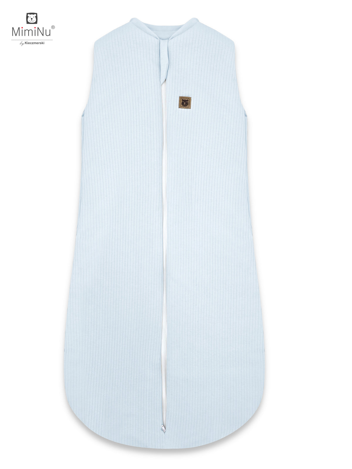 MIMINU Soft Teddy egész éves pamut babahálózsák 62–76 cm – Kék