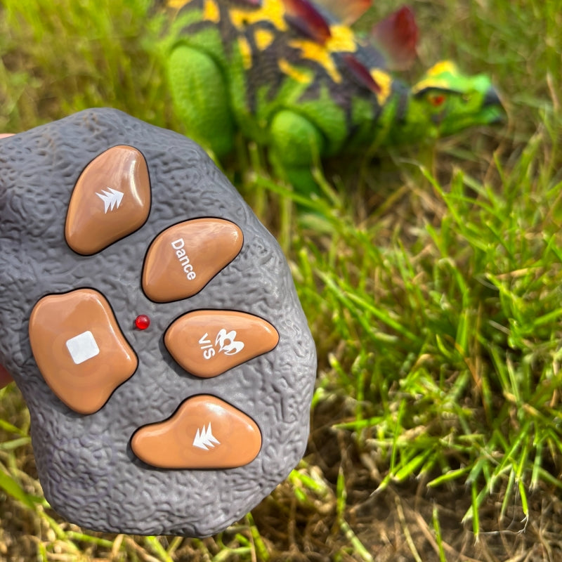 WOOPIE Távirányítós Stegosaurus dinoszaurusz világító szemekkel, hanghatásokkal és táncoló funkcióval