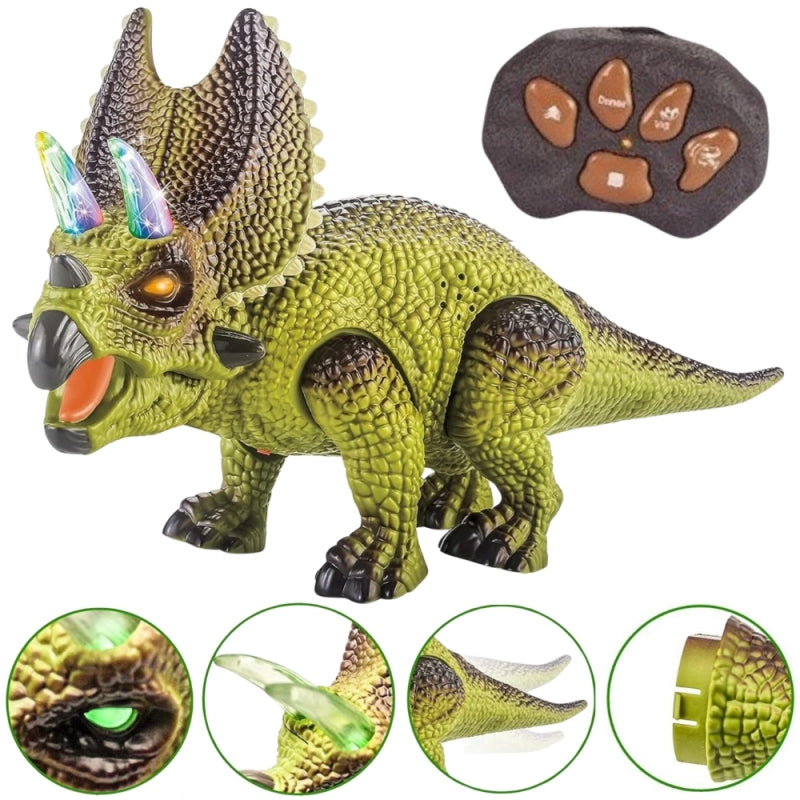 WOOPIE Távirányítós Triceratops dinoszaurusz világító szarvakkal, hanghatásokkal