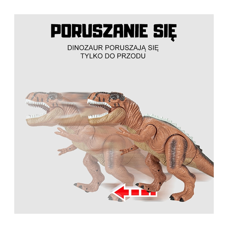 WOOPIE Zenélő, világító távirányítós T-Rex dinoszaurusz mozgó fejjel és állkapoccsal – Zöld