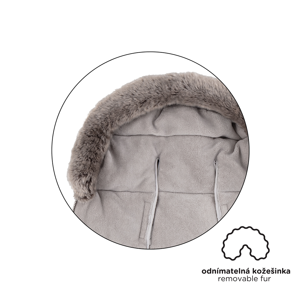 PETITE&MARS Comfy 4 az 1-ben téli bundazsák – Mocha Mousse