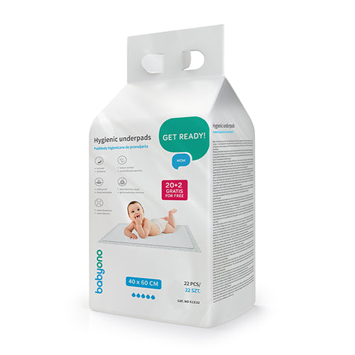 BabyOno higiéniai pelenkázó alátét 40×60 cm – 20+2 db