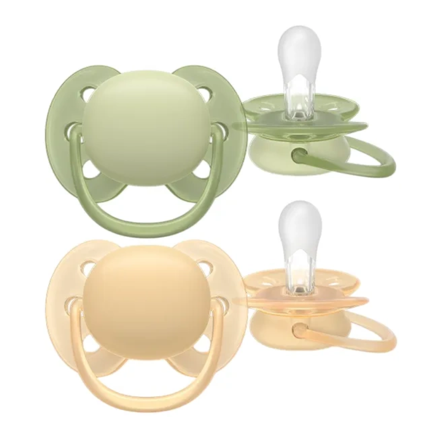Philips Avent SCF091/45 Ultra Soft cumi 6–18 hó – Bézs és Olíva (2 db)