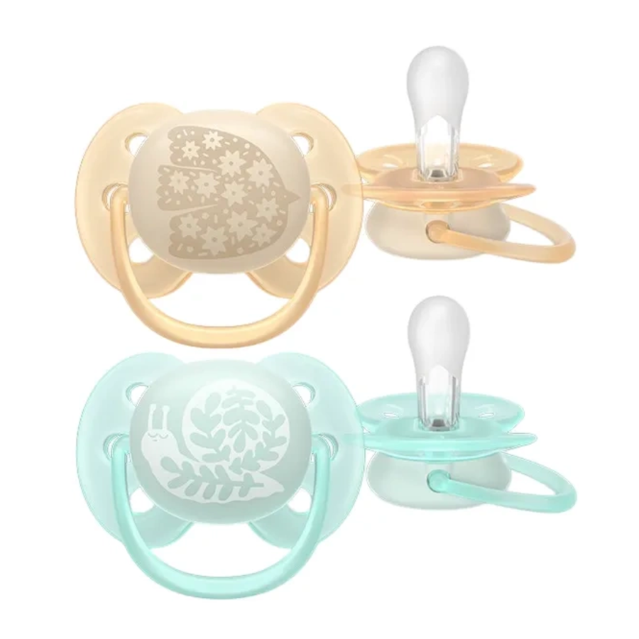 Philips Avent SCF091/41 Ultra Soft cumi 0–6 hó – Madár és Csiga (2 db)