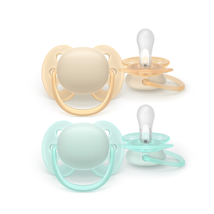 Philips Avent SCF091/40 Ultra Soft cumi 0–6 hó – Bézs és Mentazöld (2 db)