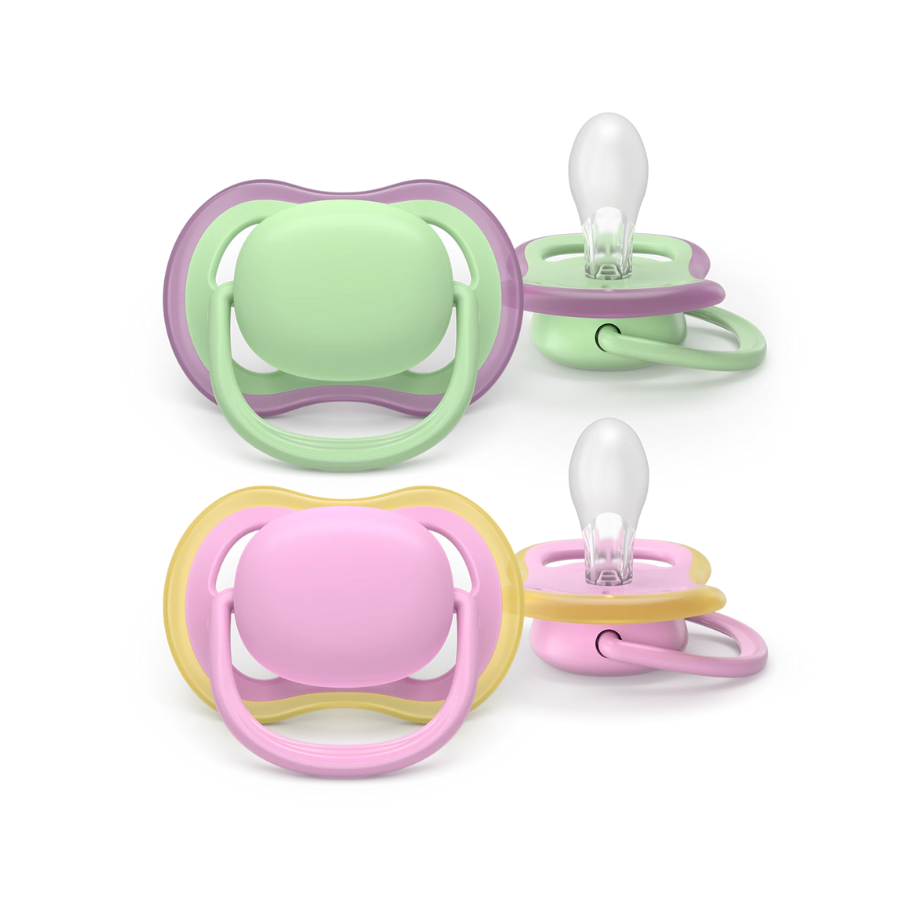 Philips Avent SCF087/12 Ultra Air cumi 6–18 hó – Mentazöld és Rózsaszín (2 db)