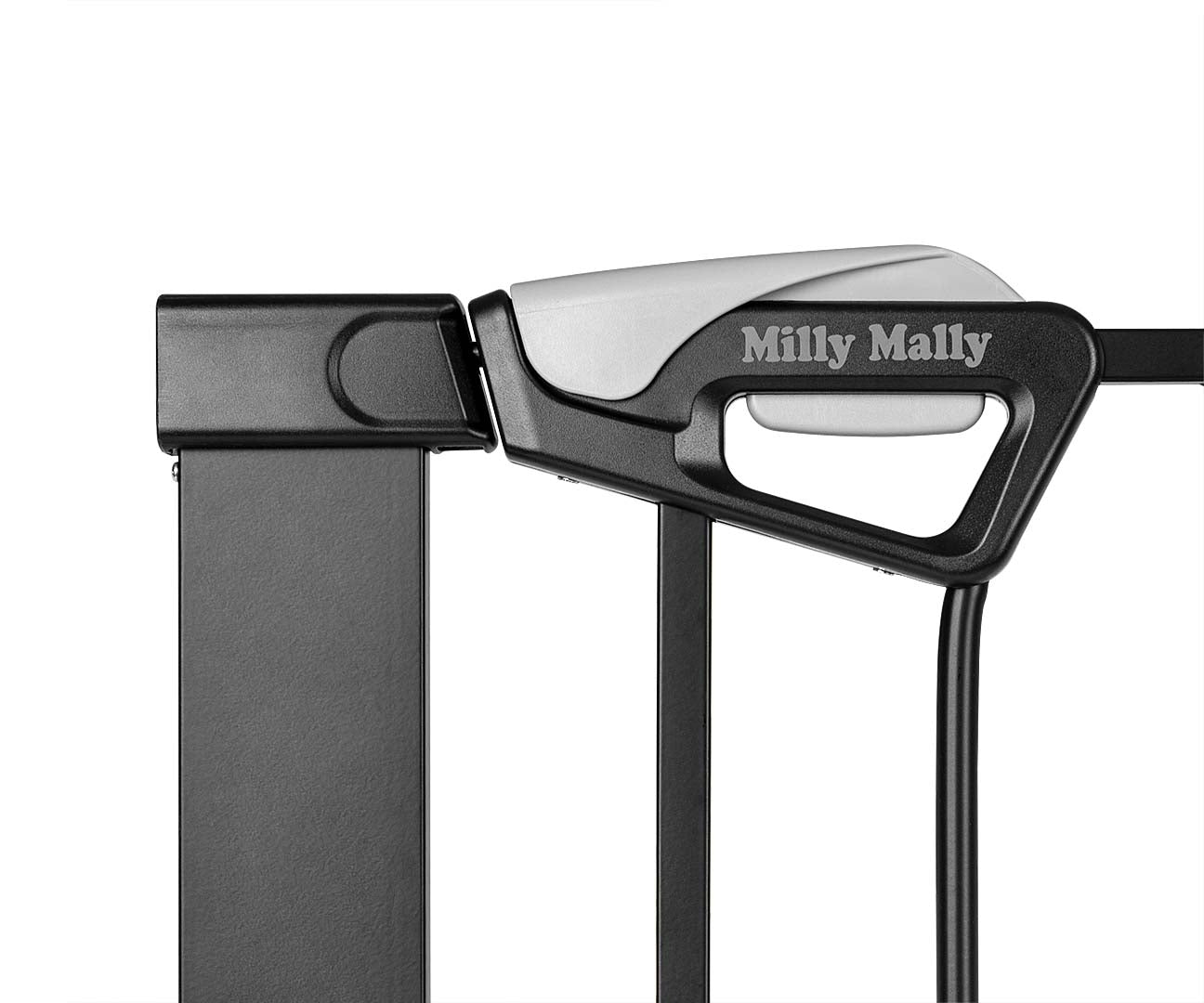 Milly Mally nyomásra rögzíthető biztonsági rács, 76–83 cm – Fekete