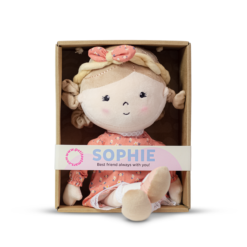 PETITE&MARS Sophie plüss baba 35 cm – 0 hó+