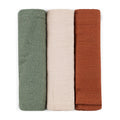 PETITE&MARS bambusz muszlin textilpelenka szett 3 db 68x68 cm – Earth Tones