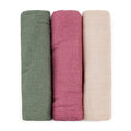 PETITE&MARS bambusz muszlin textilpelenka szett 3 db 68x68 cm – Botanic Tones
