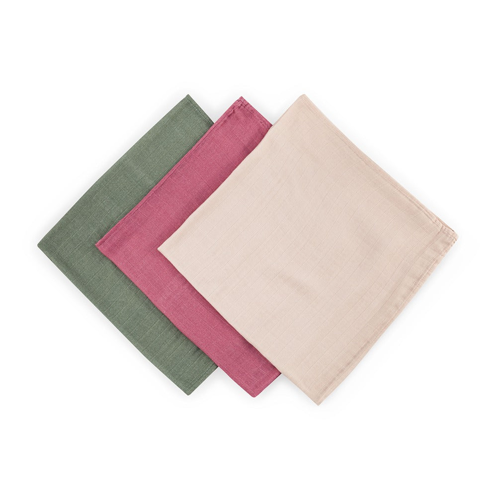 PETITE&MARS bambusz muszlin textilpelenka szett 3 db 68x68 cm – Botanic Tones