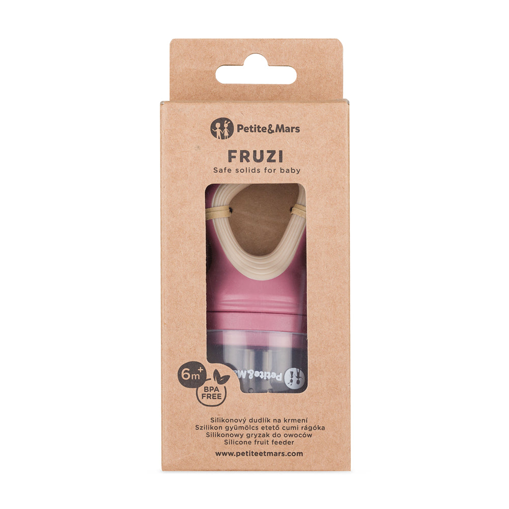 Petite&Mars Fruzi szilikon etetőháló – Rose Sand