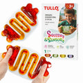 Tullo - Folyadékos, csillámos szenzoros nyomkodós játék - Narancssárga