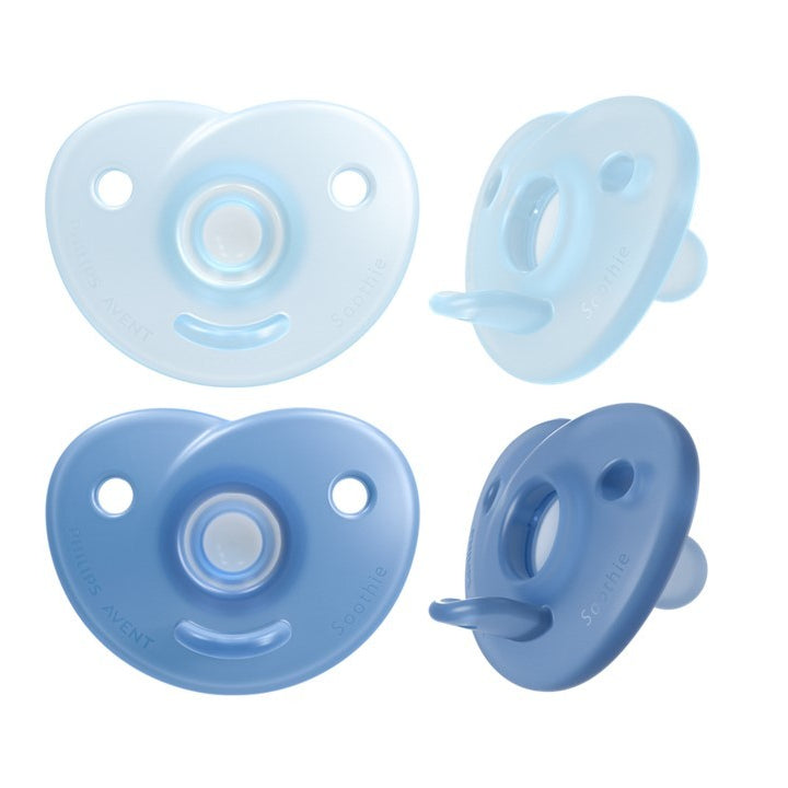 Philips Avent SCF099/26 Soothie Heart szilikon cumi 0–6 hónapos korig kék (2 db)