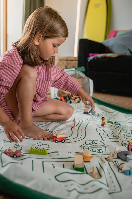 Play&Go SOO 2 az 1-ben játszószőnyeg és játéktároló kosár - Roadmap