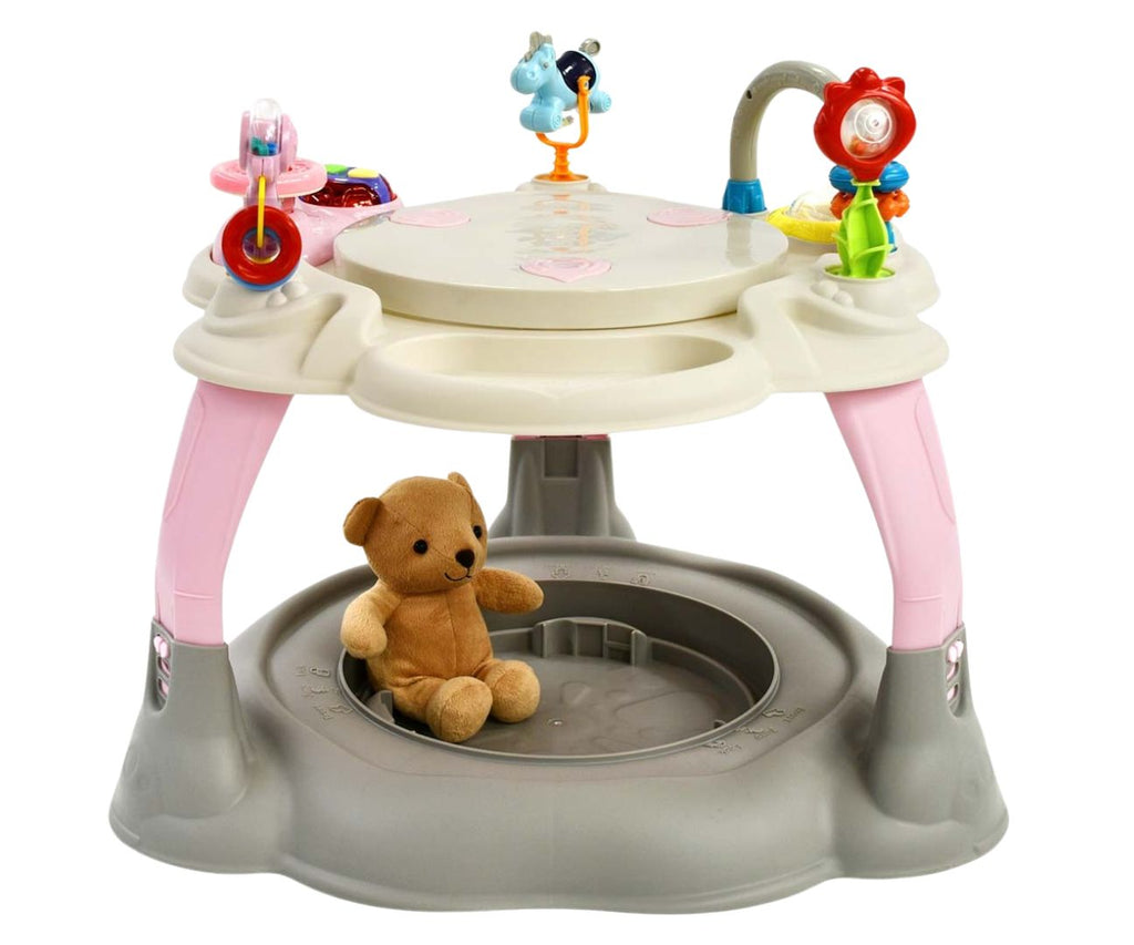MILLY MALLY Twist multifunkciós ugráló és játékasztal – Pasztell pöttyös
