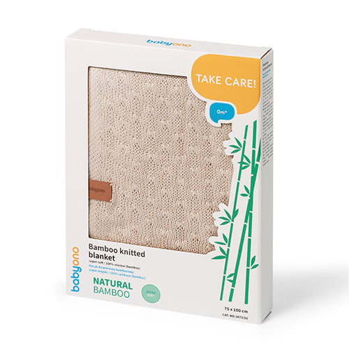 BabyOno bambusz babatakaró 75 × 100 cm – világos bézs
