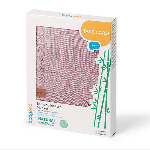 BabyOno bambusz babatakaró 75 × 100 cm – rózsaszín