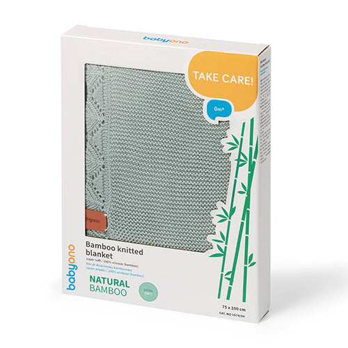 BabyOno bambusz babatakaró 75 × 100 cm – zsályazöld