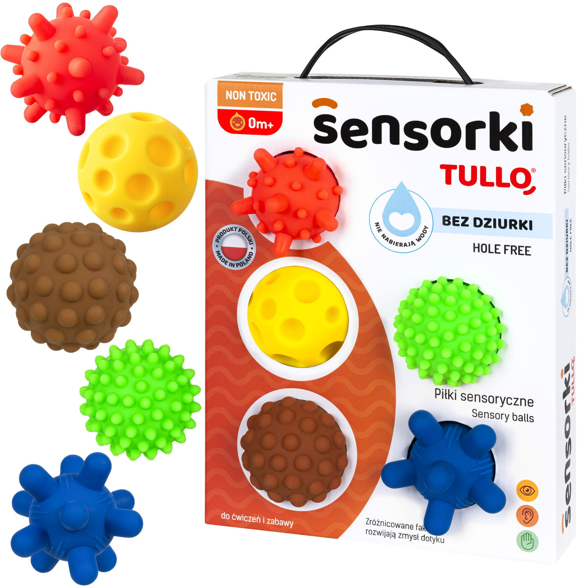Tullo - Szenzoros labdaszett - 5 db