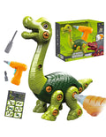 WOOPIE 31 részes szerelhető Brachiosaurus dinoszaurusz játék elektromos fúróval és csavarhúzóval