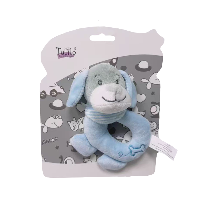 AXIOM kutyusos babacsörgő – Kék – 14 cm