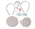 MILLY MALLY Fonott szélű fejlesztő játszószőnyeg – 82 × 82 cm