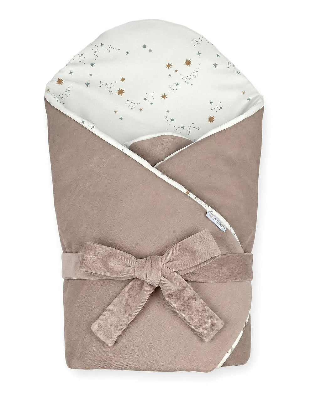 ALBERO MIO pamut szatén és pamut bársony babapólya – Csillagpor- 75×75 cm