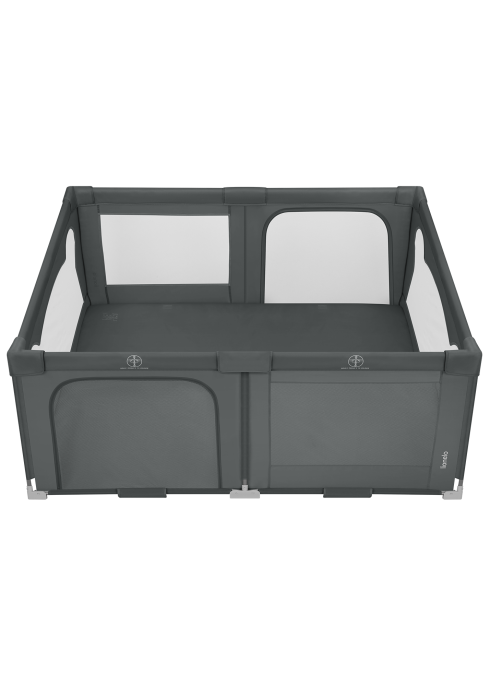 Lionelo Florence Easy Fold összecsukható járóka – Grey Graphite