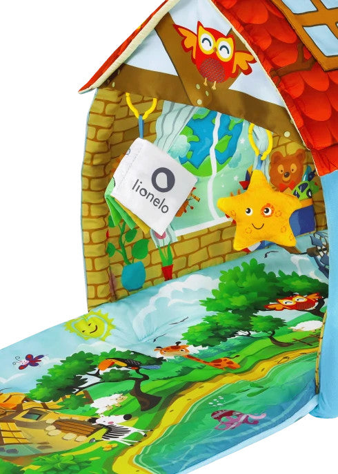 Lionelo Agnes Plus 2 az 1-ben fejlesztő játszószőnyeg – Village