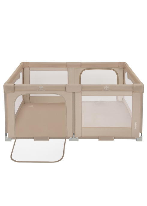 Lionelo Florence Easy Fold összecsukható járóka – Beige Sand3