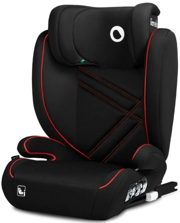 Lionelo Hugo i-Size autósülés 100–150 cm – Sporty Black Red