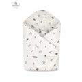 MIMINU Design pamut babapólya 75 × 75 cm – Levélmintás