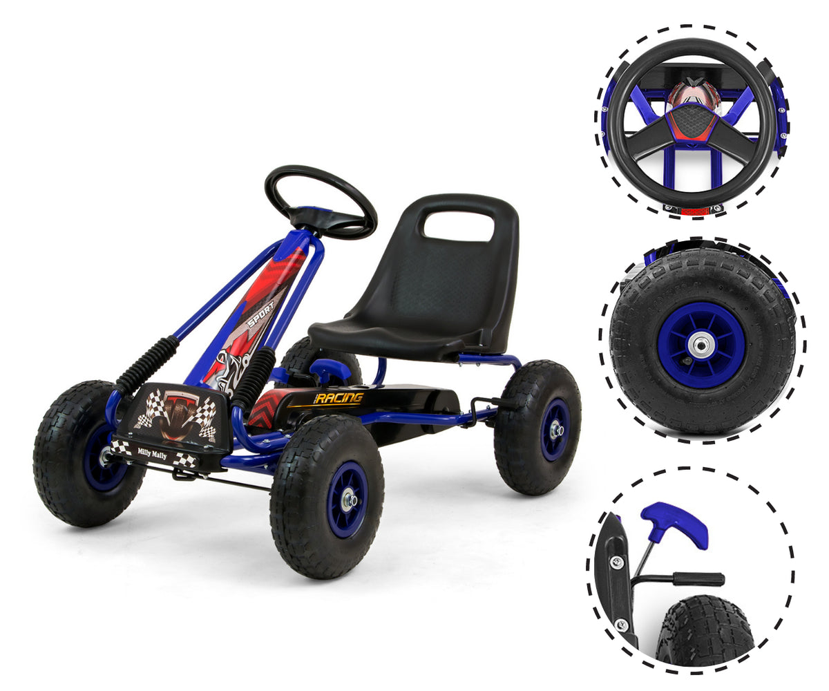 MILLY MALLY Thor pedálos gokart – Kék