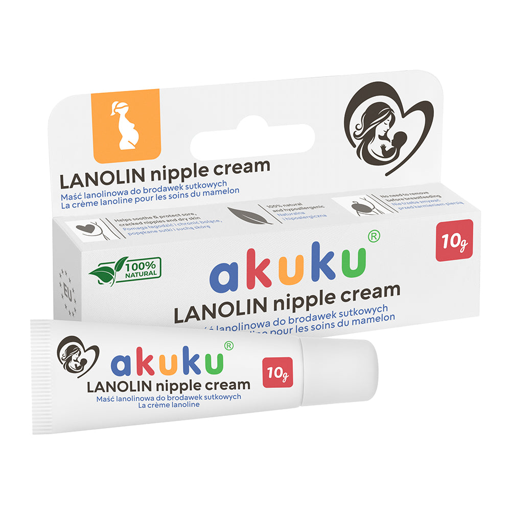 AKUKU 100% tiszta lanolinos mellbimbóápoló krém – 10 g
