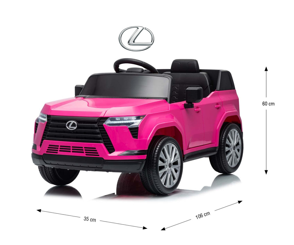Milly Mally Lexus GX550 akkumulátoros gyerekautó távirányítóval – Rózsaszín