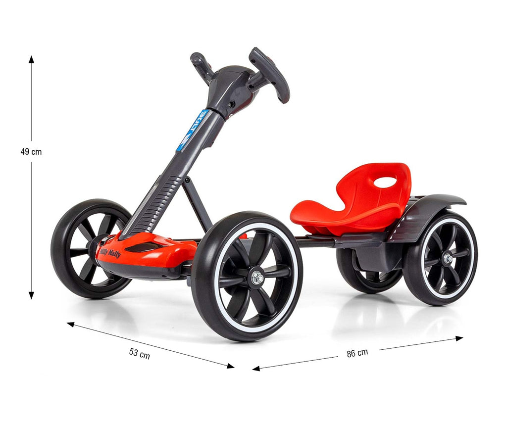 Milly Mally BOLT akkumulátoros gokart távirányítóval – Piros