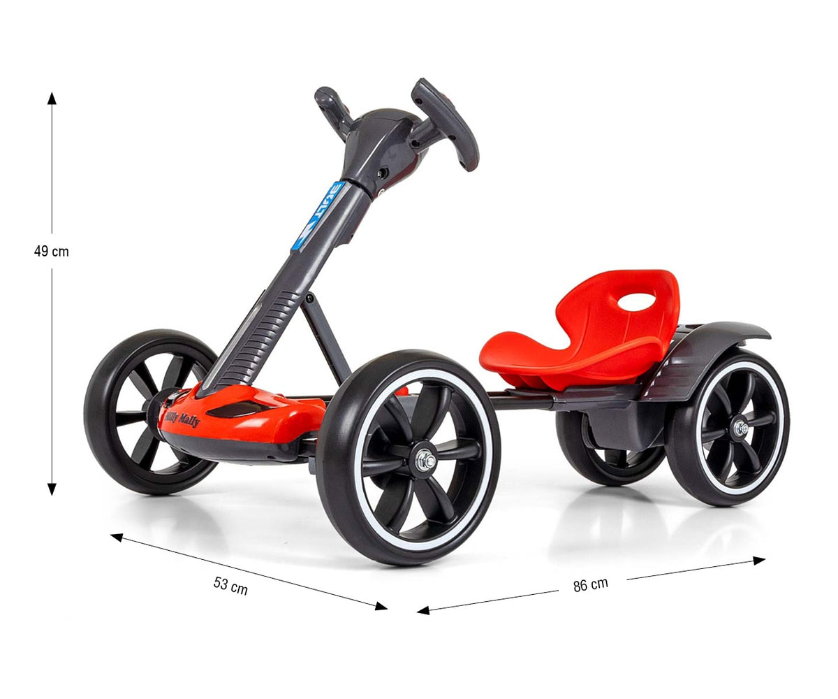Milly Mally BOLT akkumulátoros gokart távirányítóval – Piros