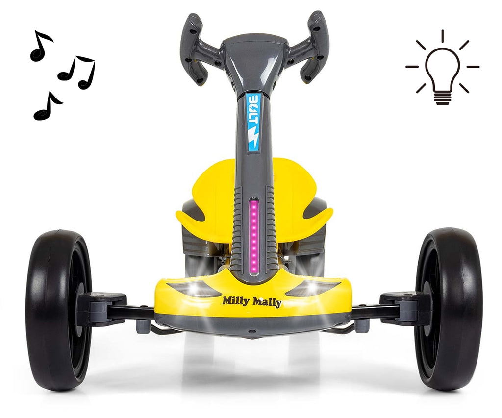 Milly Mally BOLT akkumulátoros gokart távirányítóval – Sárga