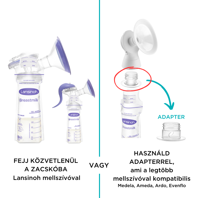 Lansinoh anyatejtároló zacskó 25 db