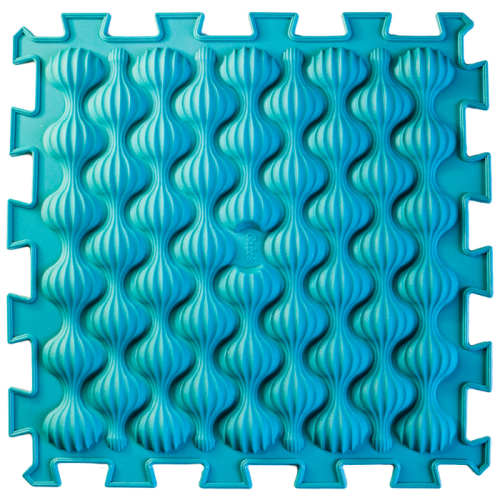 Puzzle Mix 9 elemből álló ortopédiai masszázs szőnyeg Kék