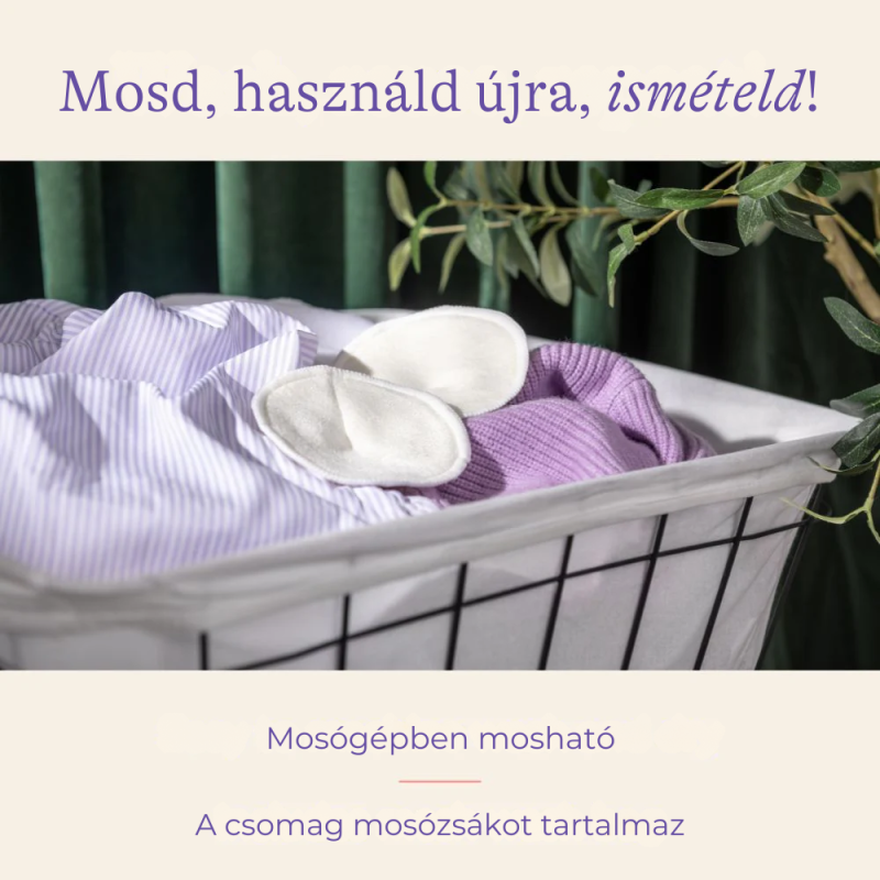 Lansinoh mosható melltartóbetét 4 db-os mosózsákkal