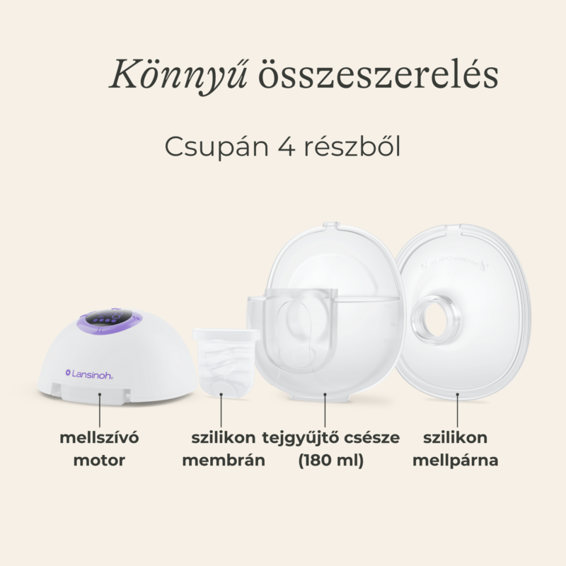 Lansinoh hordható mellszívó 4 fázisú - dupla