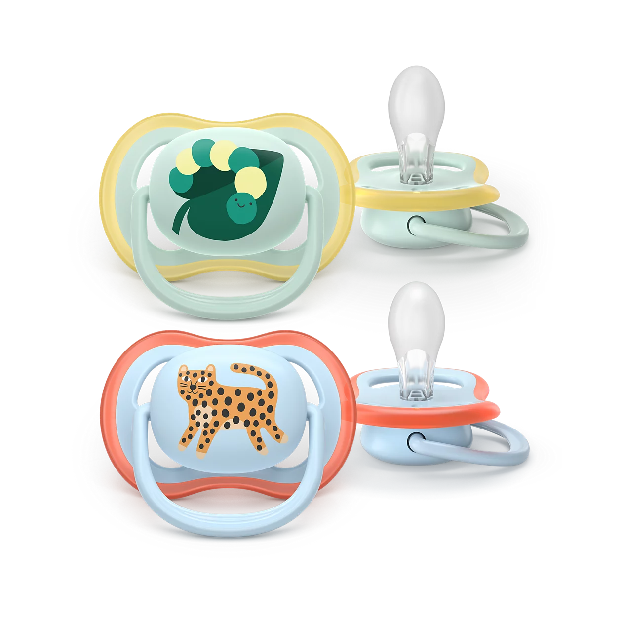 Philips Avent SCF087/02 Ultra Air cumi 0–6 hó – Levél és Gepárd (2 db)