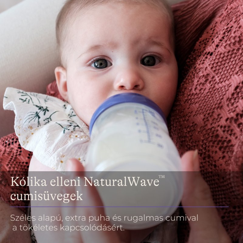 Lansinoh Cumisüveg közepes folyású etetőcumival + fedéllel, 240 ml